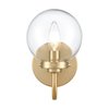 Elk Showroom Fairbanks 85'' High 1Light Sconce, Brushed Gold and Clear EC89940/1